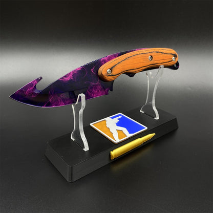 Outdoor CS Doppler Gut Knife 420 Steel Camping Knife