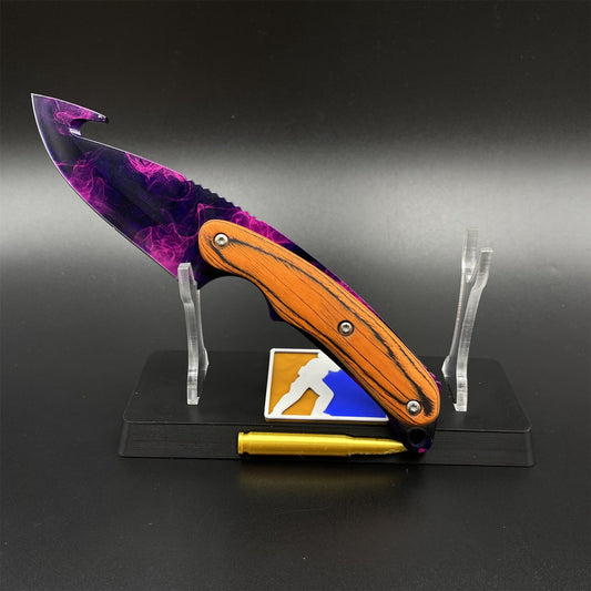 Outdoor CS Doppler Gut Knife 420 Steel Camping Knife