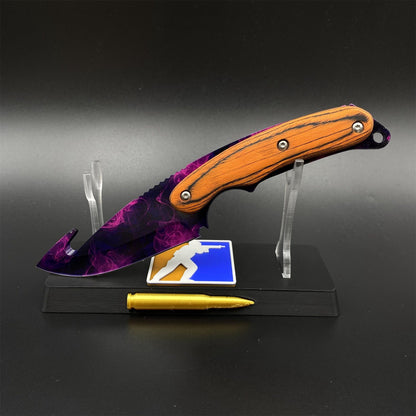 Outdoor CS Doppler Gut Knife 420 Steel Camping Knife