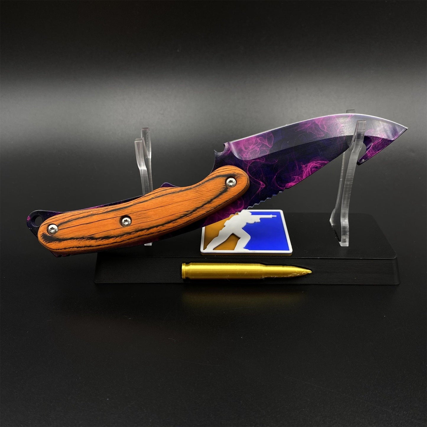 Outdoor CS Doppler Gut Knife 420 Steel Camping Knife