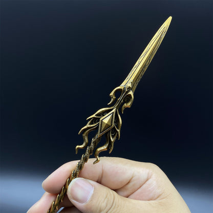 Soul Land Golden Dragon Spear Metal Miniature 30CM/11.8"