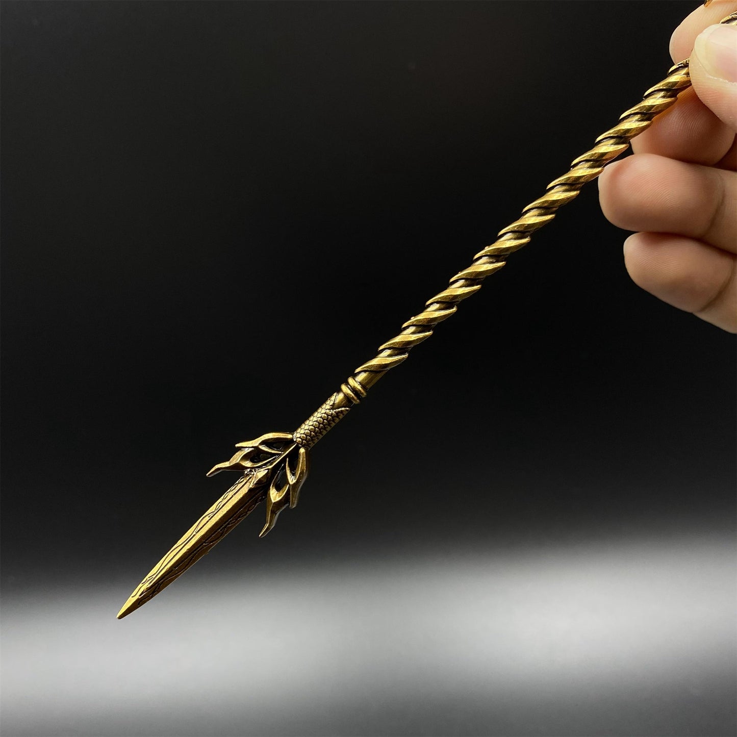 Soul Land Golden Dragon Spear Metal Miniature 30CM/11.8"