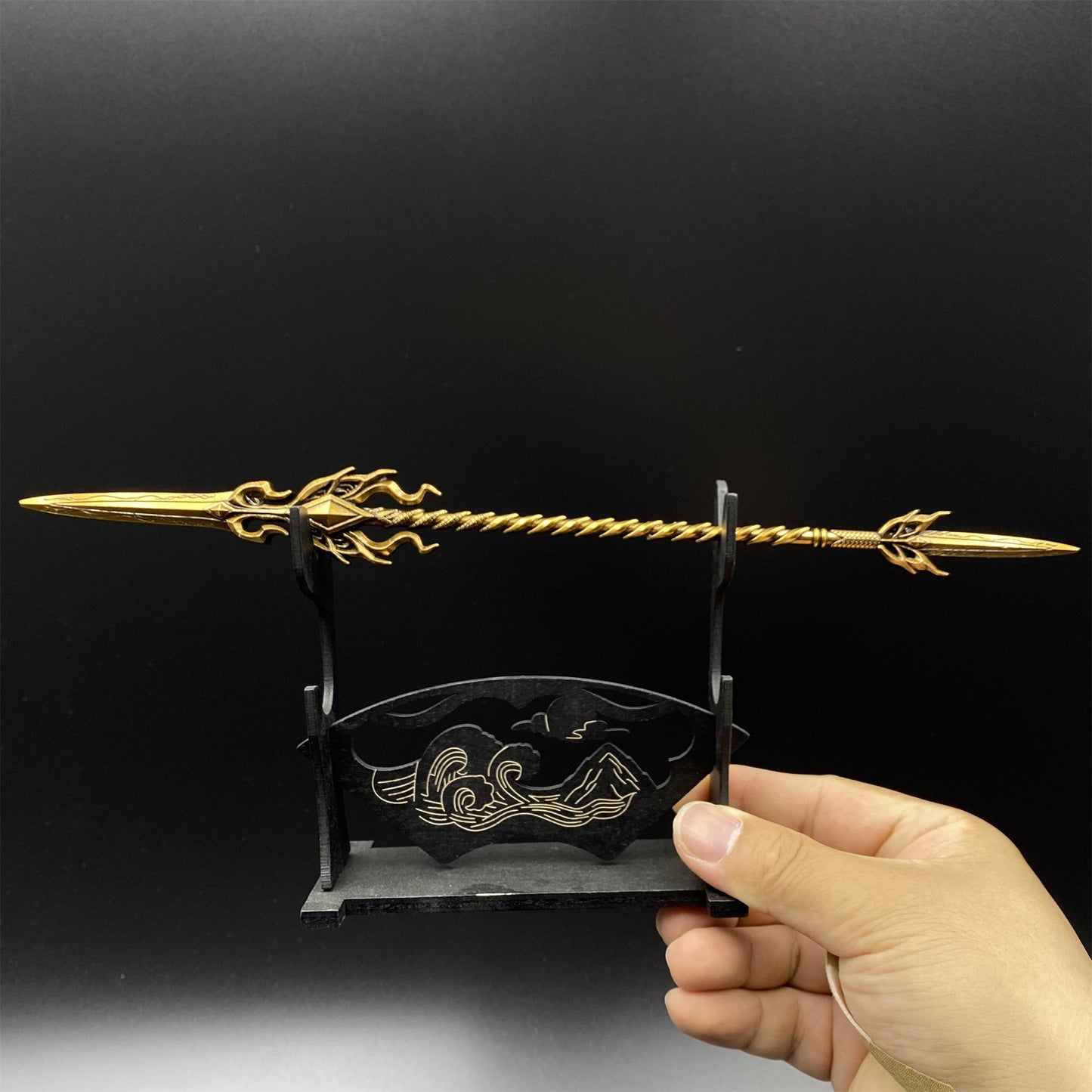Soul Land Golden Dragon Spear Metal Miniature 30CM/11.8"