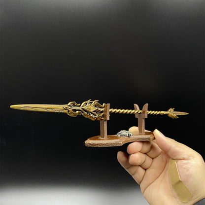 Soul Land Golden Dragon Spear Metal Miniature 30CM/11.8"