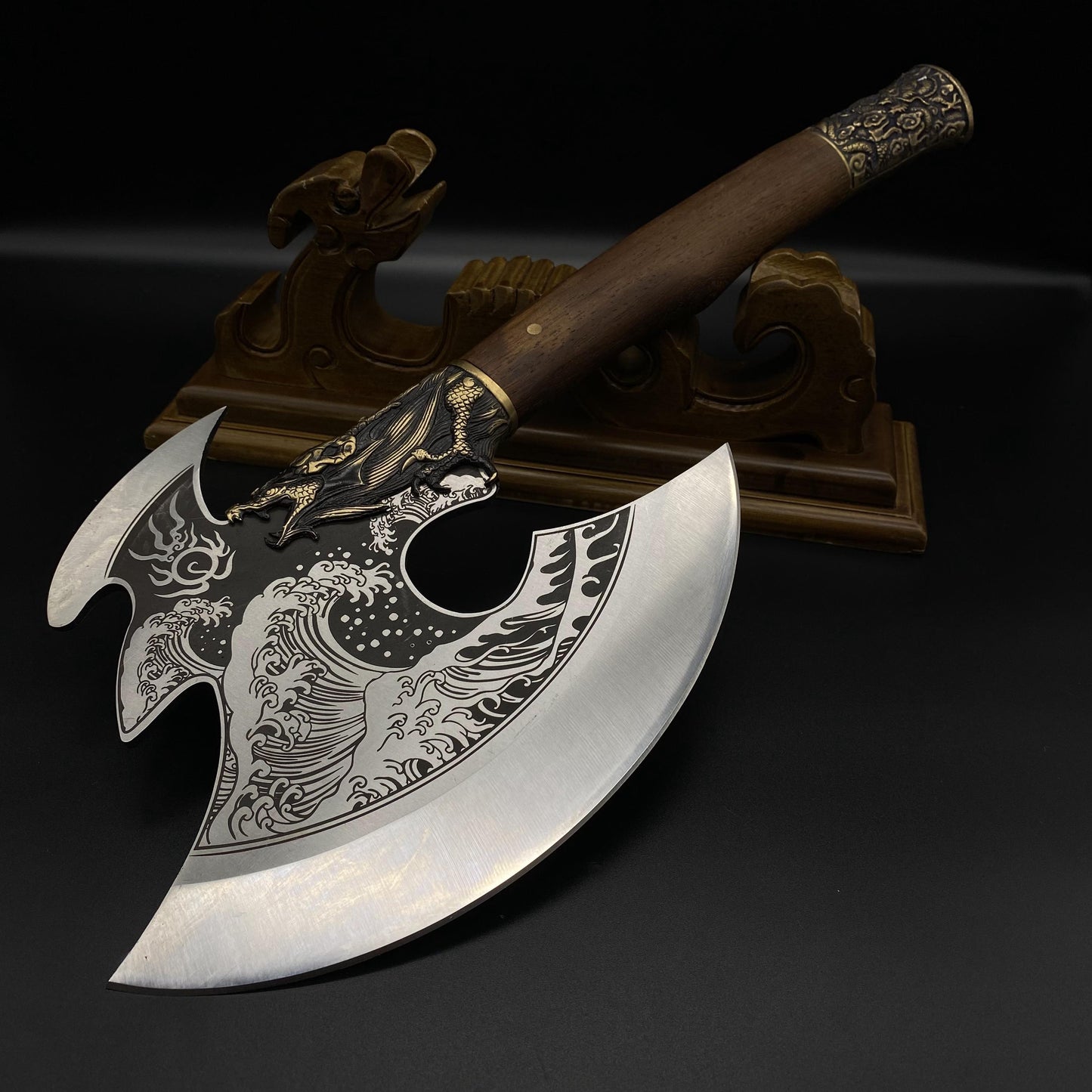 Collective Dragon Axe Brass Dragon King Battle Axe