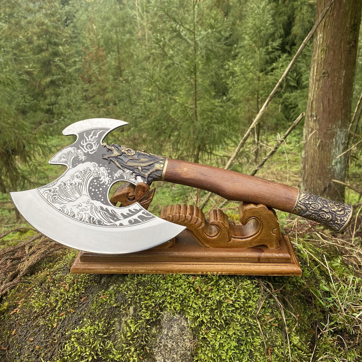 Collective Dragon Axe Brass Dragon King Battle Axe