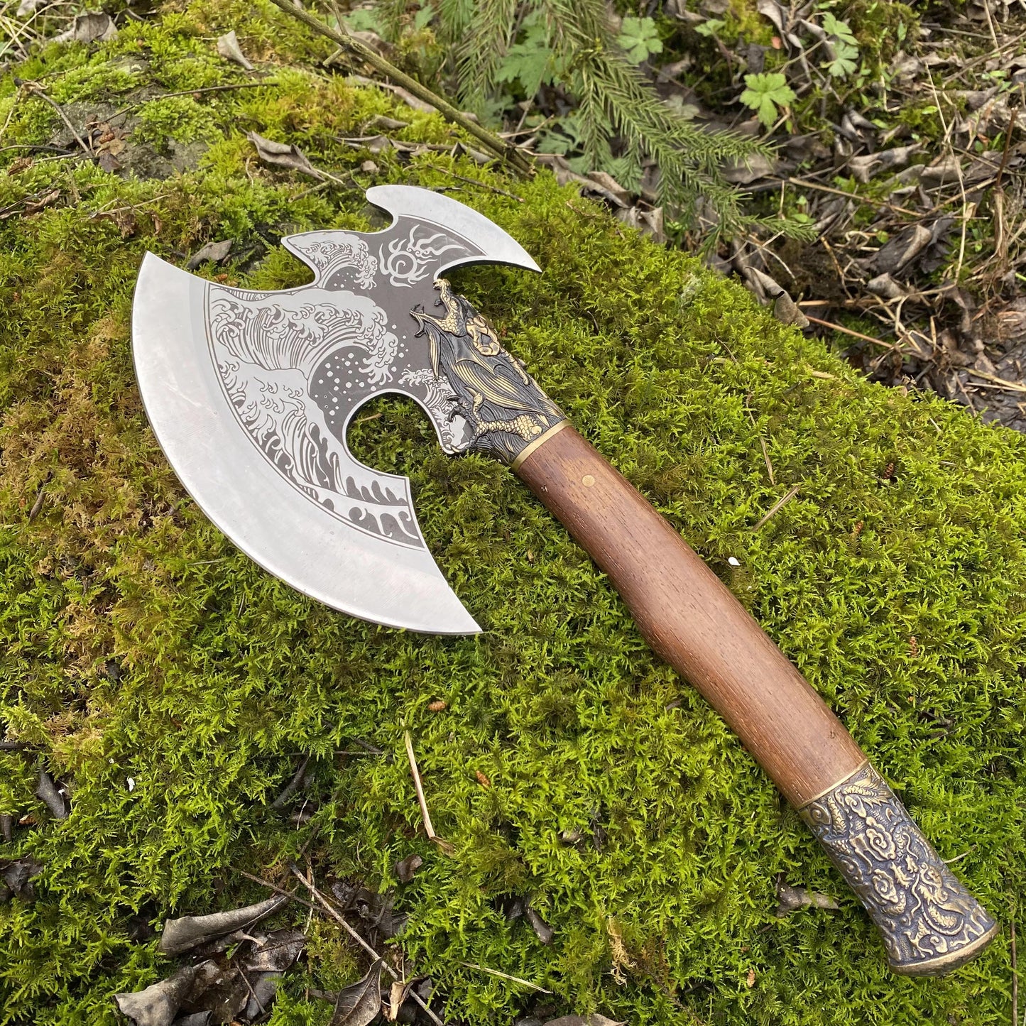 Collective Dragon Axe Brass Dragon King Battle Axe