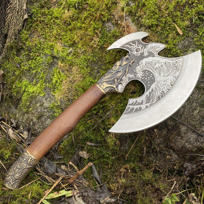 Collective Dragon Axe Brass Dragon King Battle Axe