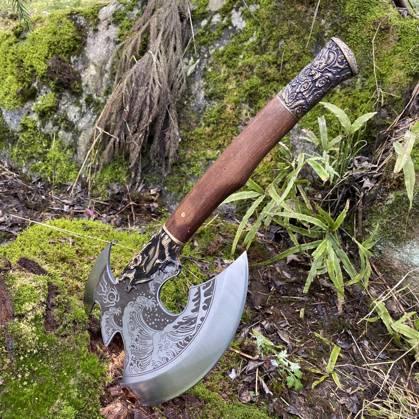 Collective Dragon Axe Brass Dragon King Battle Axe