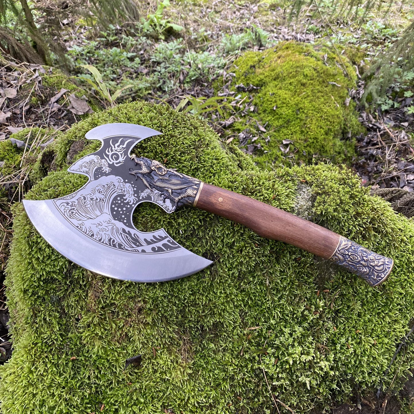 Collective Dragon Axe Brass Dragon King Battle Axe