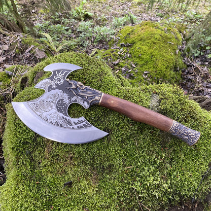 Collective Dragon Axe Brass Dragon King Battle Axe