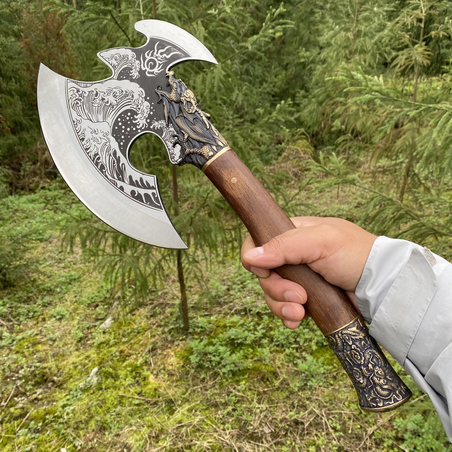 Collective Dragon Axe Brass Dragon King Battle Axe