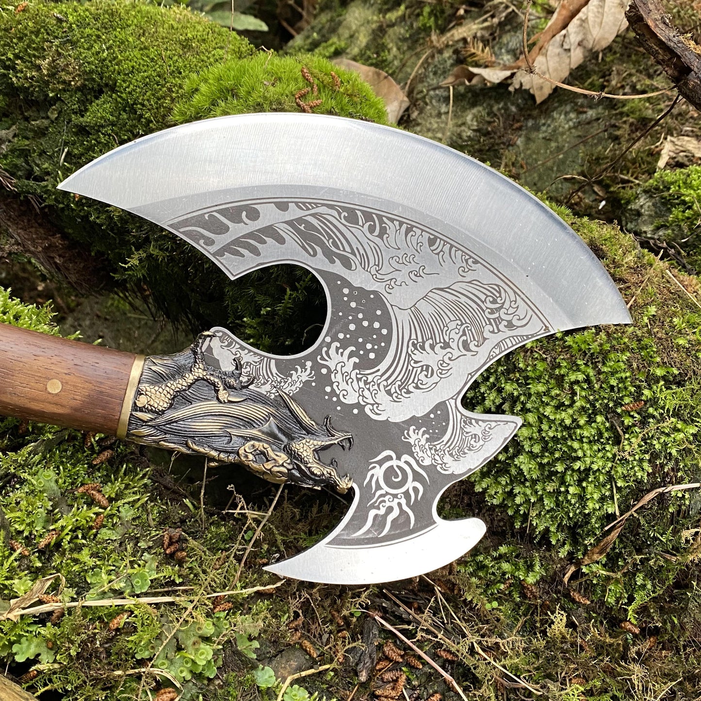 Collective Dragon Axe Brass Dragon King Battle Axe