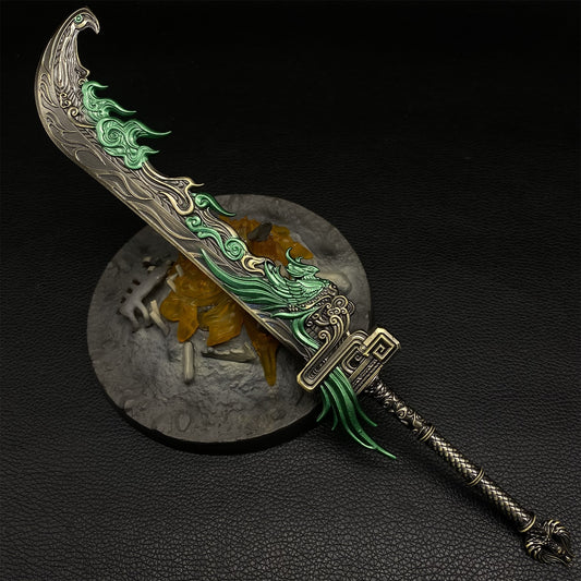 Dragon Sparrow Broad Knife Metal Mini Replica