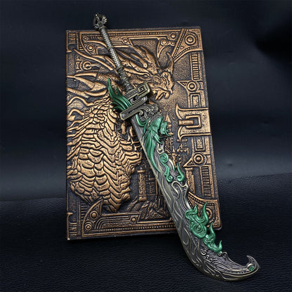 Dragon Sparrow Broad Knife Metal Mini Replica