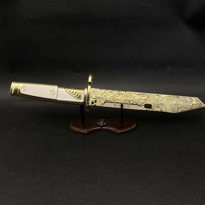 DF Dragon Tooth Knife Metal Blunt Prop 32CM/12.6"