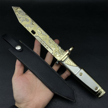 DF Dragon Tooth Knife Metal Blunt Prop 32CM/12.6"