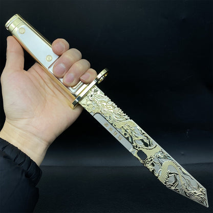 DF Dragon Tooth Knife Metal Blunt Prop 32CM/12.6"