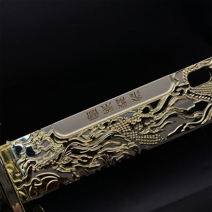 DF Dragon Tooth Knife Metal Blunt Prop 32CM/12.6"