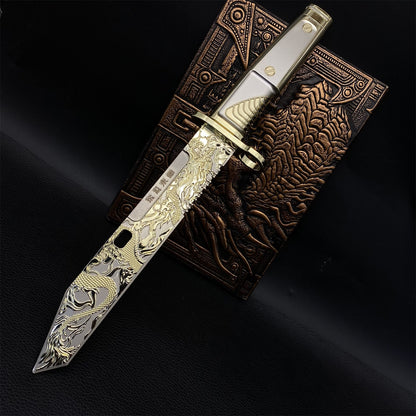 DF Dragon Tooth Knife Metal Blunt Prop 32CM/12.6"