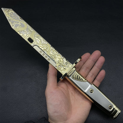 DF Dragon Tooth Knife Metal Blunt Prop 32CM/12.6"