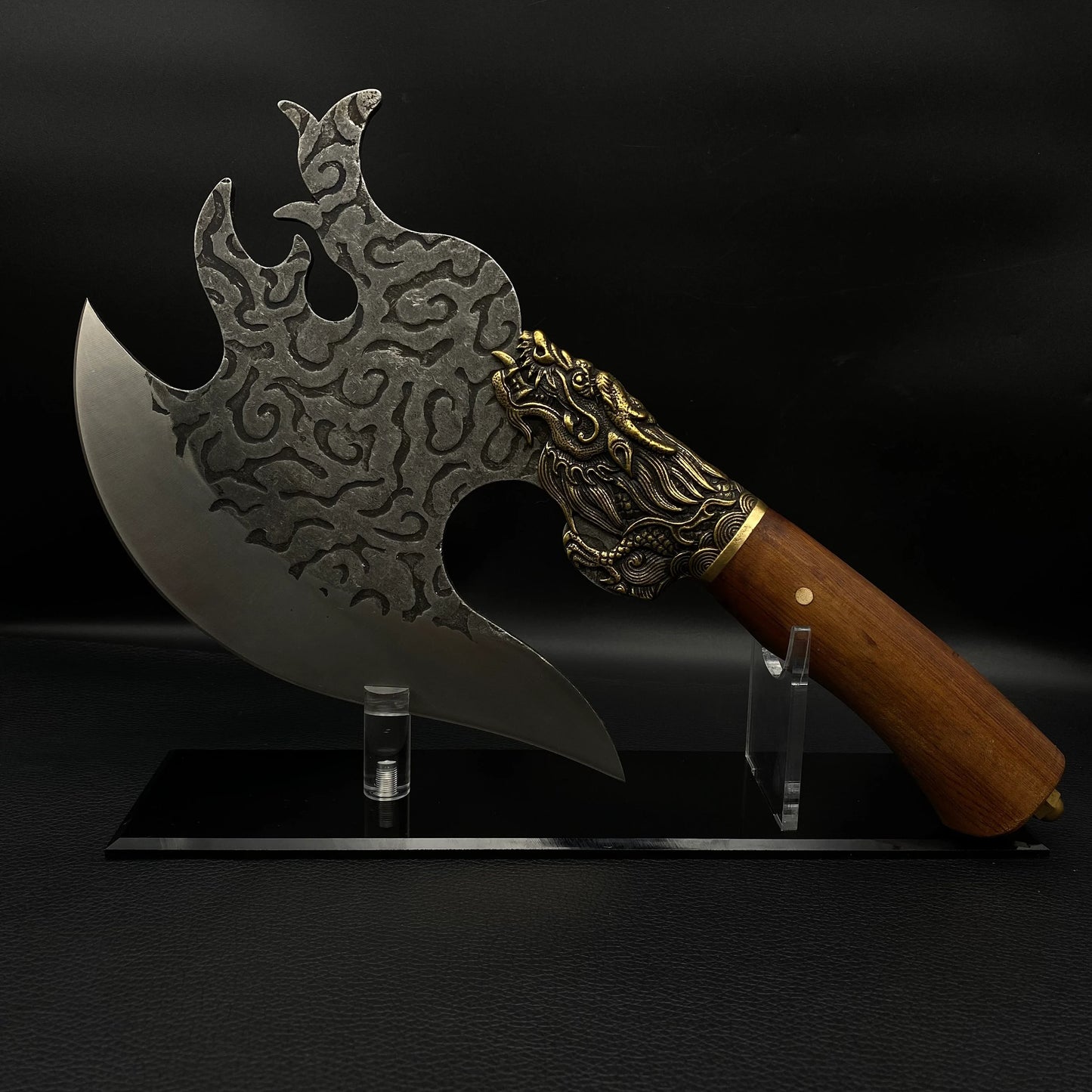 Hand-Forged Dragon Head Axe Battle Axe