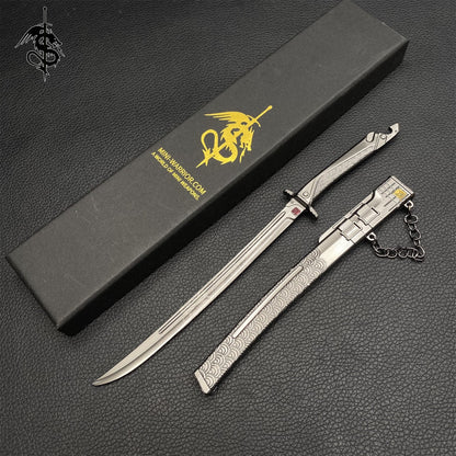 Hot Game Embroidered Spring Blade Metal Replica