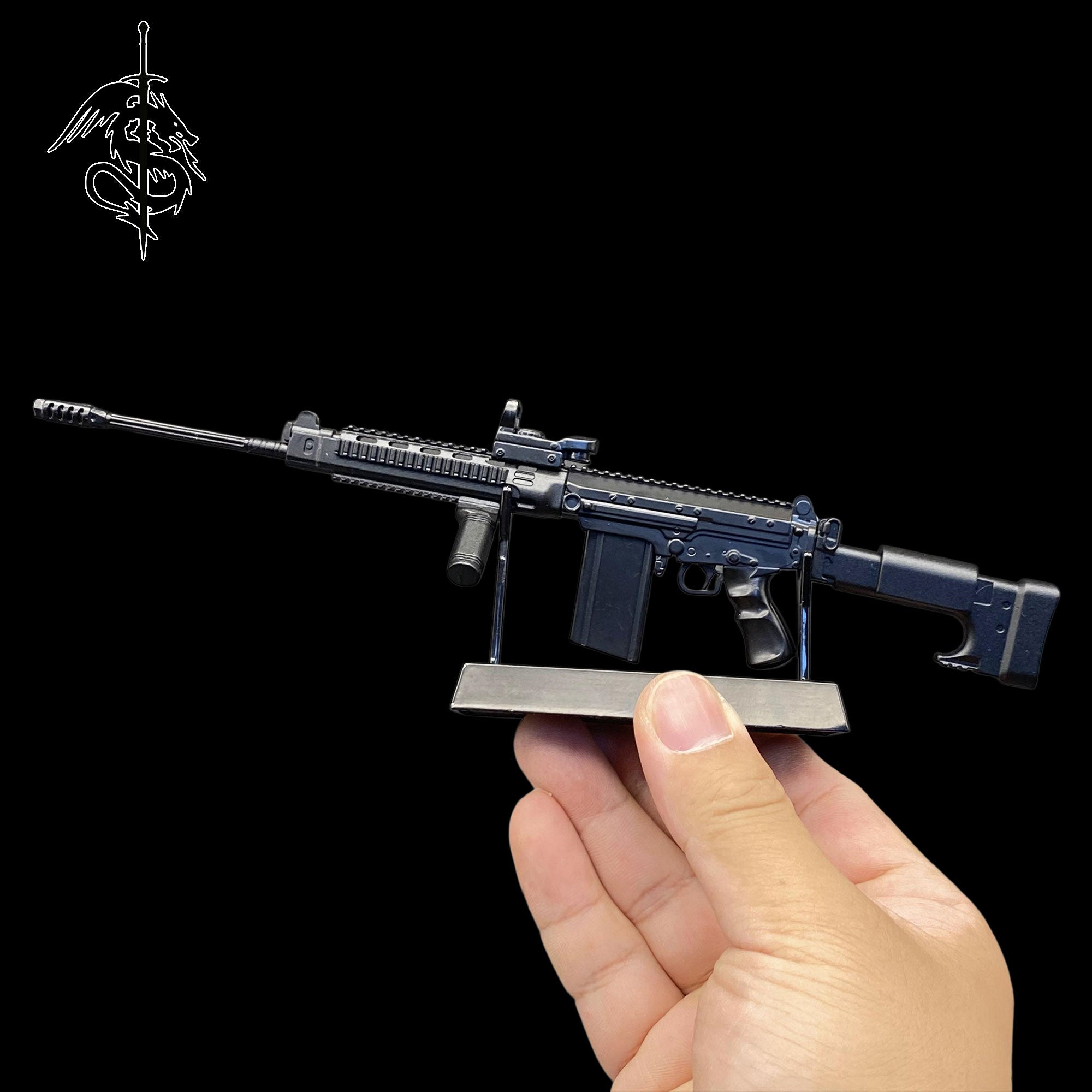 1:5 Arena Breakout Metal Tiny FAL Rifle Miniature – Miniwarrior