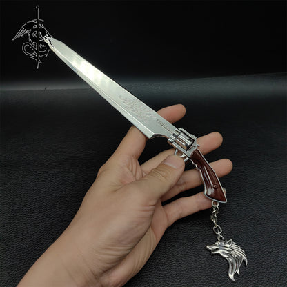 Cloud Metal FF7 Classical Weapon Tiny Sword 4 In 1 Gift Box