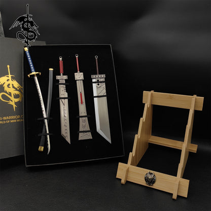 FF Game Classical Weapon Tiny Sword 4 In 1 Gift Box