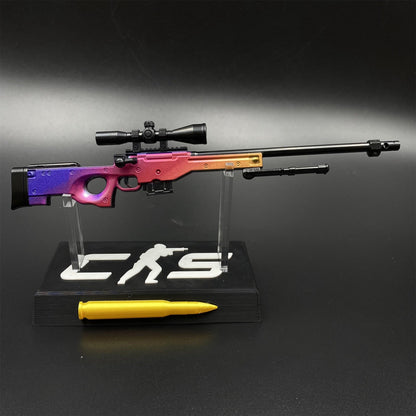 Hot Game CS2 Tiny Gun Fade AWP Metal Replica Game Prop Collectible