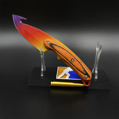 420 Steel CS2 Spectrum Fade Knife Collectible Model Outdoor Camping Knife