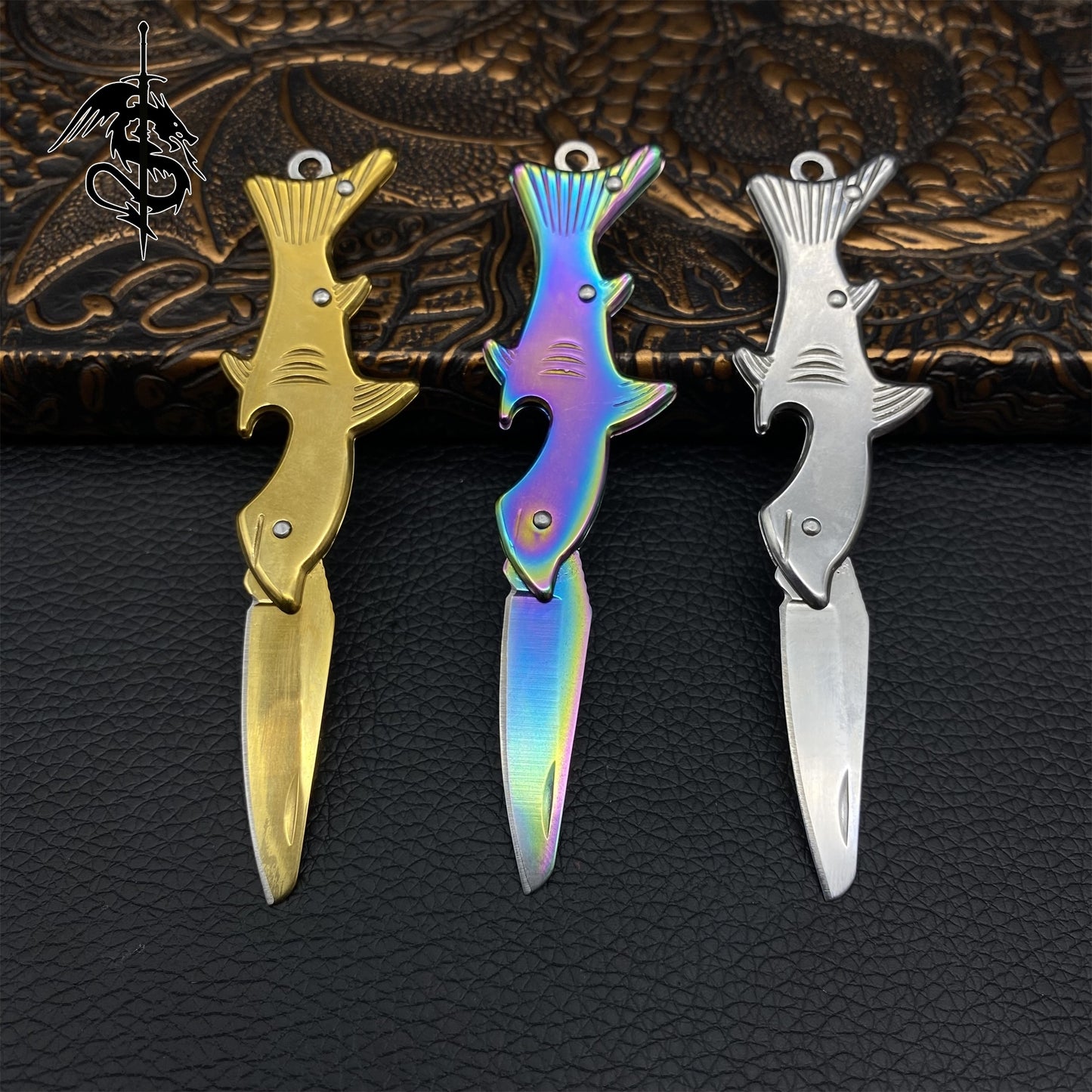 High-End Steel Fish Handle Creative EDC Knife