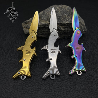 High-End Steel Fish Handle Creative EDC Knife