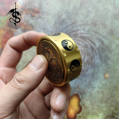 Brass Rotating Fidget Spinner The Eight Trigrams Toy