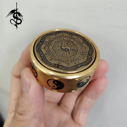 Brass Rotating Fidget Spinner The Eight Trigrams Toy