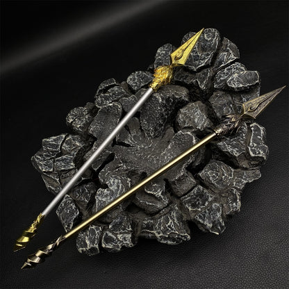 Ne Zha 2 Anime Film Props Fire Tip Spear Metal Replica