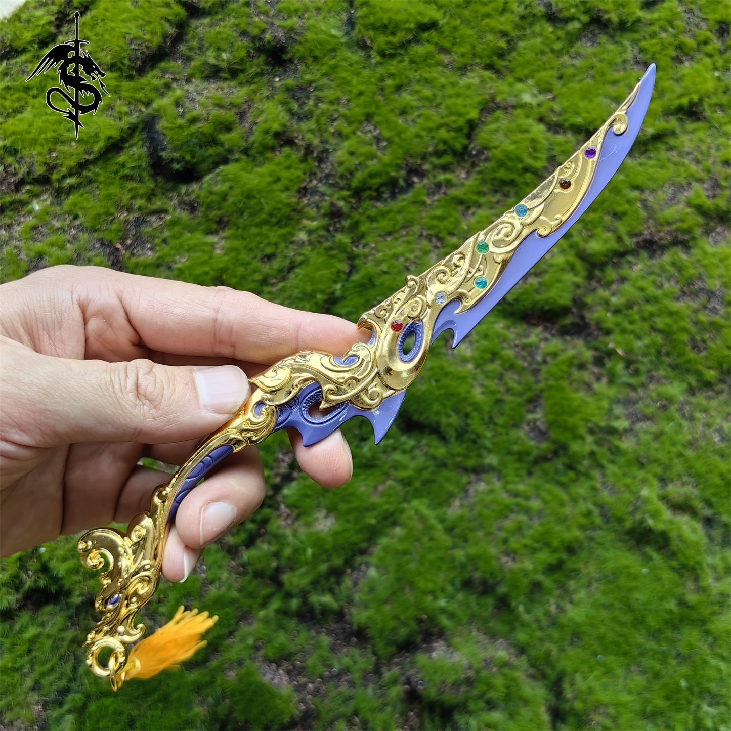 Chinese Movie Highness the Wolf Flowing Cloud Gold Sword Replica