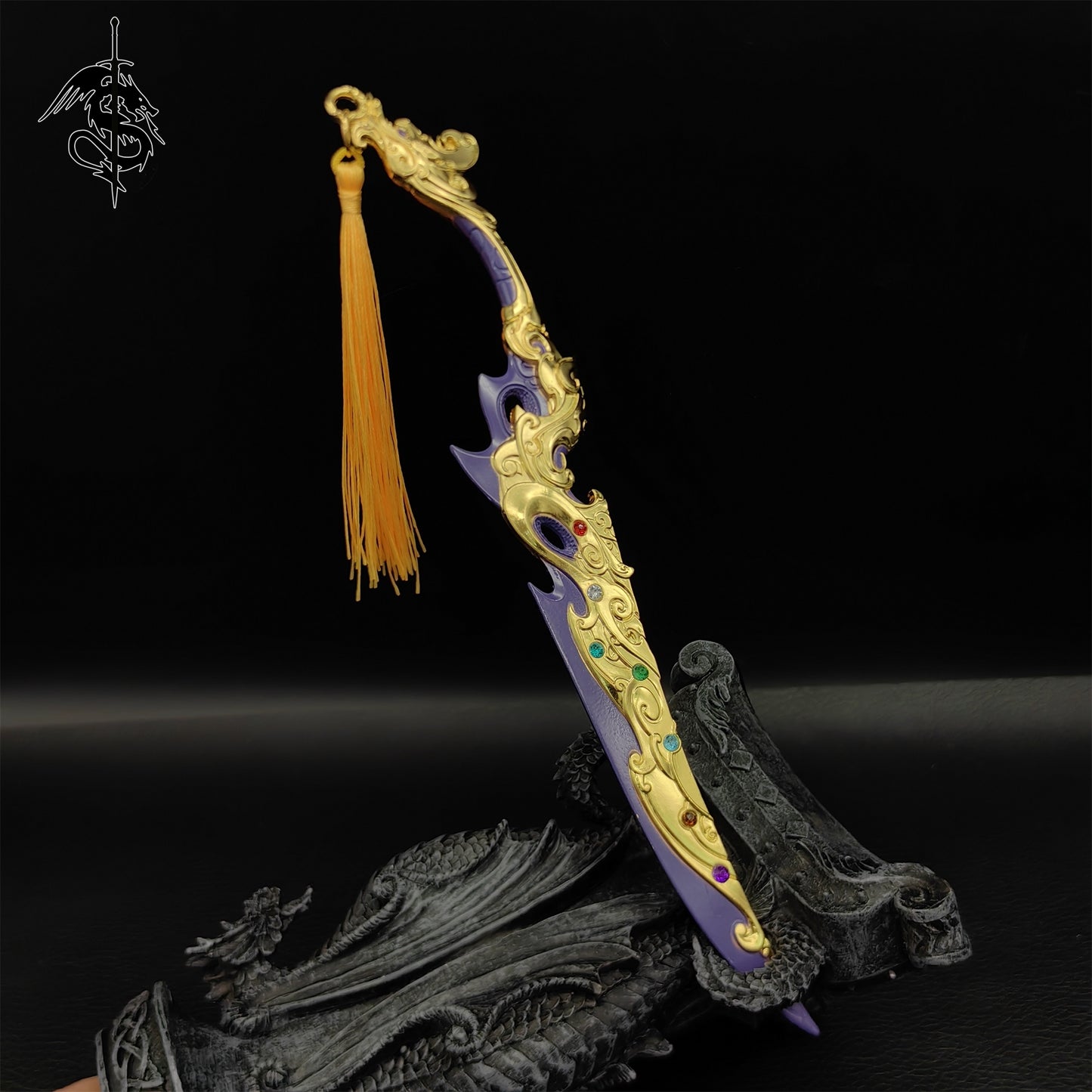 Chinese Movie Highness the Wolf Flowing Cloud Gold Sword Replica