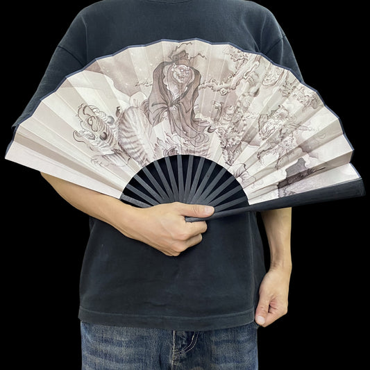 Black Myth New Game Zhong Kui's Ghost Catching Folding Fan Cosplay Prop