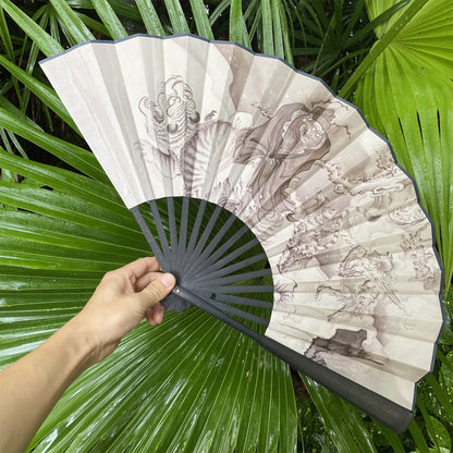 Black Myth New Game Zhong Kui's Ghost Catching Folding Fan Cosplay Prop