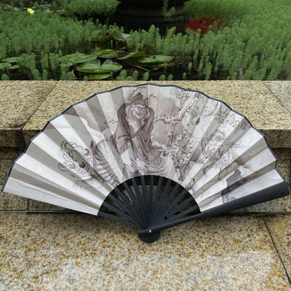 Black Myth New Game Zhong Kui's Ghost Catching Folding Fan Cosplay Prop
