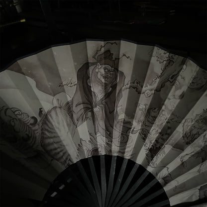 Black Myth New Game Zhong Kui's Ghost Catching Folding Fan Cosplay Prop
