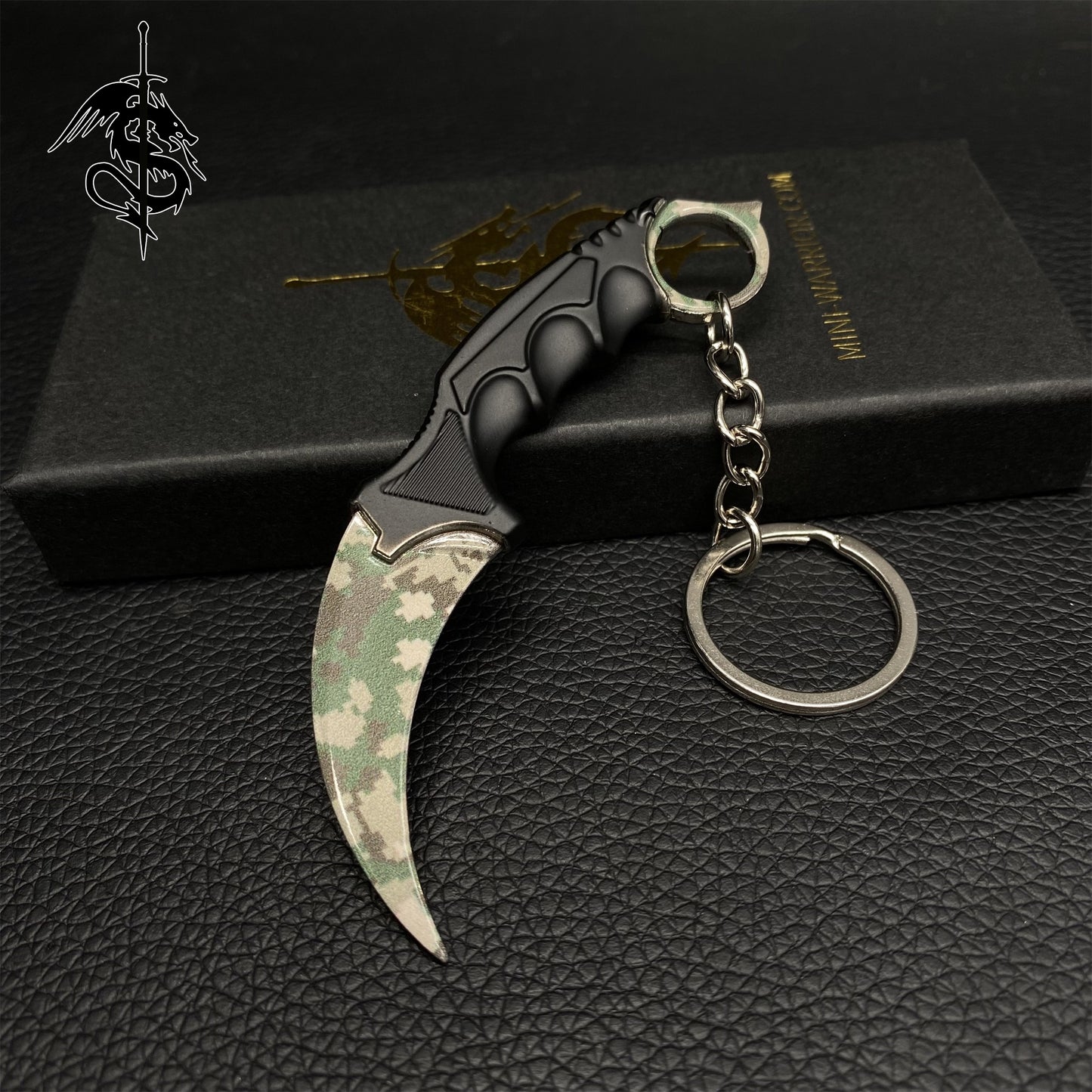 Forest DDPAT Skin Mini Karambit Keychain