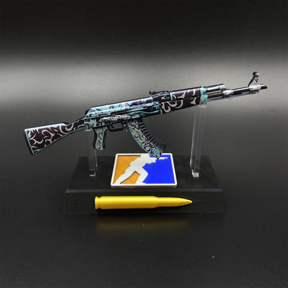 Hot Game CS2 AK47 Frontside Misty Mini Metal Replica Game Prop Collectible