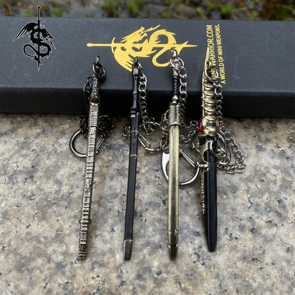 GOT Sword Keychain 4 In 1 Pack Backpack Decor