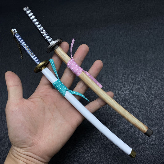 GOT Jin Sakai's Blade of the Immortal & Island Keeper Katana Metal Miniature