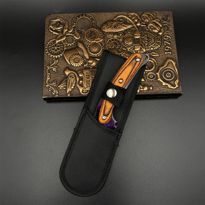 420 Steel CS2 Purple Galaxy Knife Collectible Model Outdoor Camping Knife