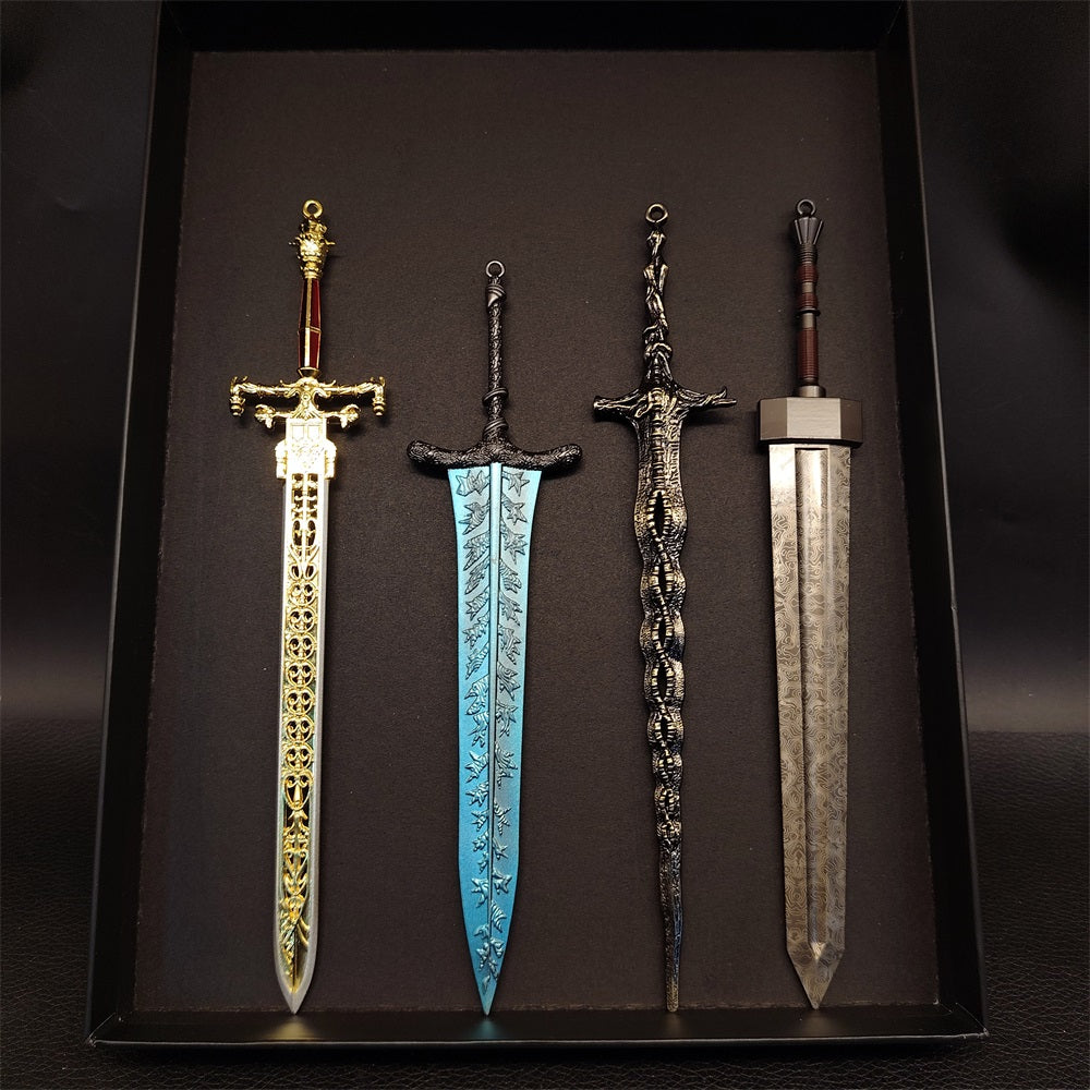 Game Metal Weapons Replicas 4 In 1 Gift Box USA Stock