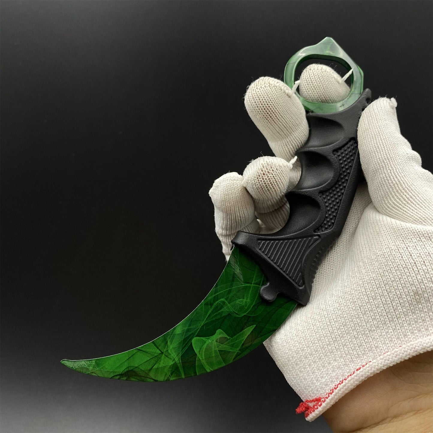 CS2 Game Karambit Gamma Doppler Emerald Replica Dull Blade Trainer Knife For Collection